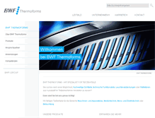 Tablet Screenshot of bwf-thermoforms.de